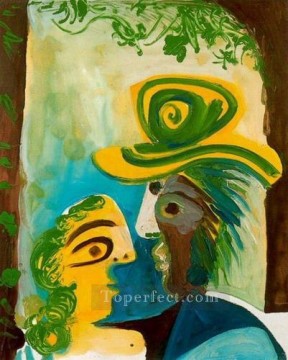 Pablo Picasso Painting - Pareja hombre y mujer 1970 Pablo Picasso
